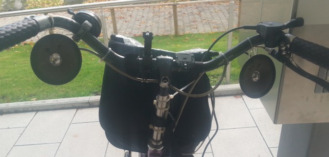 Foto: Fahrrad mit Radio und Aussenlautsprechern