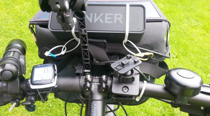 Verwendung des Bluetooth-Lautsprechers SoundCore von Anker fürs Radfahren