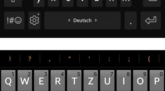 Virtuelle Tastatur mit großen Tasten für mein Android-Smartphone