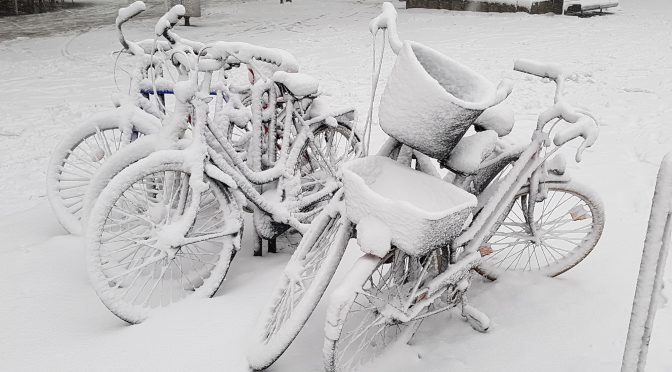 Snap 115 – Verschneite Fahrrräder in Köln