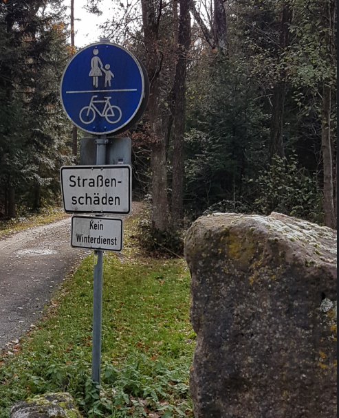 Radwegbeschilderung zwischen Neuhausen und Schellbronn wurde entfernt